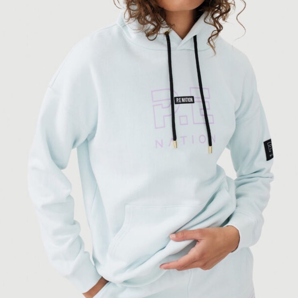 P.E. Nation Endurance Hoodie Sweatshirt In Blue S